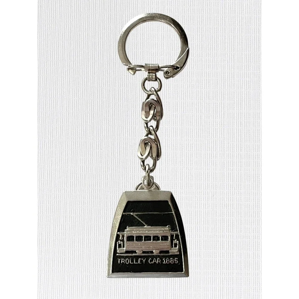 Signa-Craft Trolly Car 1885 Keychain Streetcar Key Ring Transportation Souvenir
